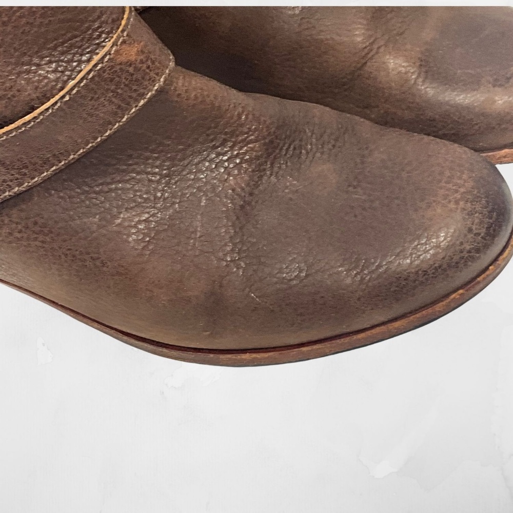 UGG Leather Western Boots Women’s 8 Brown Tall Harness Zip Equestrian - Picture 9 of 13